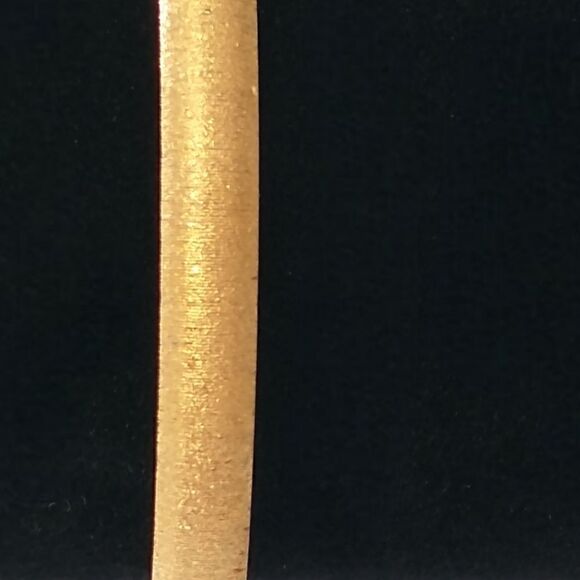 Vintage Gold Tone Bangle Bracelet EVOKE Brushed Stackable Bohemian Gypsy Hippie. - Picture 4 of 16